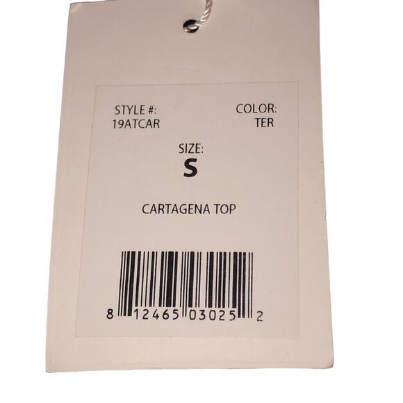 *Andie Swim Cartagena Bikini Bandeau Top Terracota Women's Size Small NEW - Picture 3 of 4